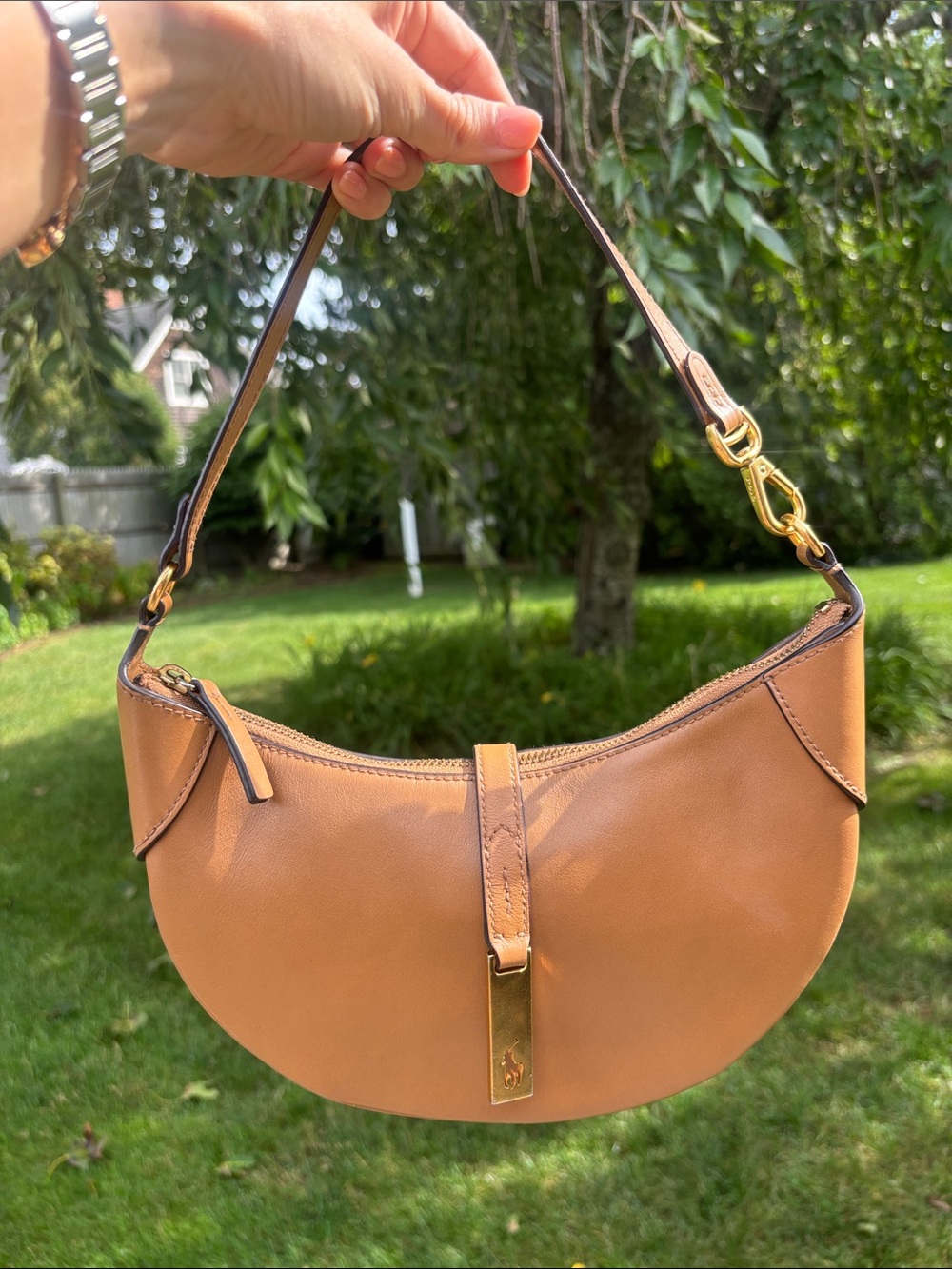 Polo Ralph Lauren ID Mini Shoulder bag in tan